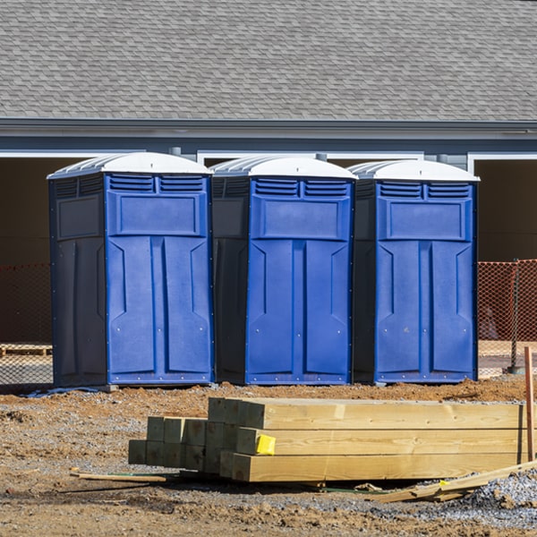 what is the maximum capacity for a single portable toilet in Osceola MI